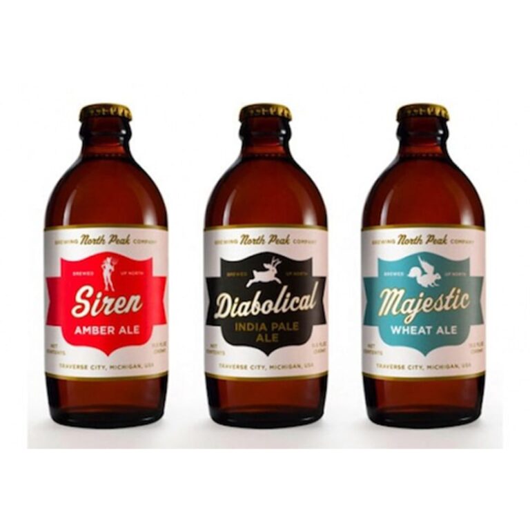 beer bottle labels on beer bottles