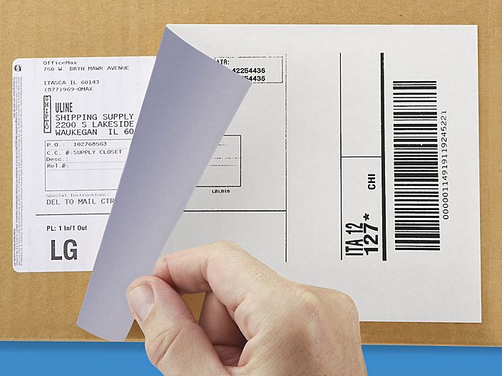 block out material labels