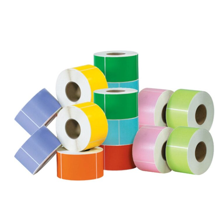 coloured thermal labels