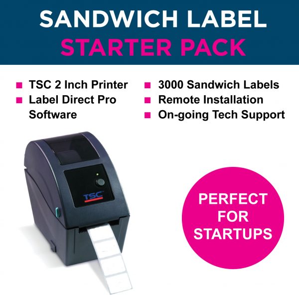 sandwich label starter pack from positive id labels