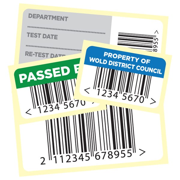 barcode and asseet tagging labels