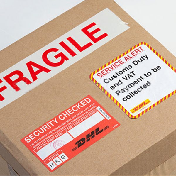 pre-printed courier label examples