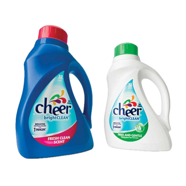 example of detergent labels on product