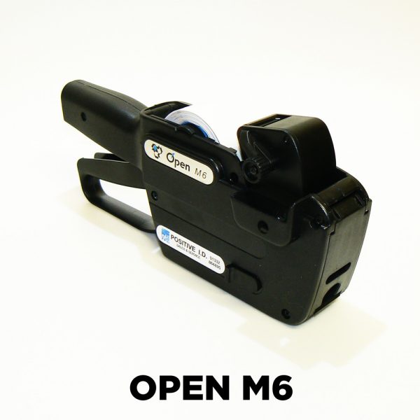 Open M6 labelling gun suitable for outdoor labels such as the 2414 garden centre label made on waterproof material