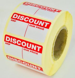 discount labels for handwriting discounts